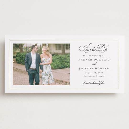 "Traditionally" - Save the Dates in Snow by Sarah Brown - Front