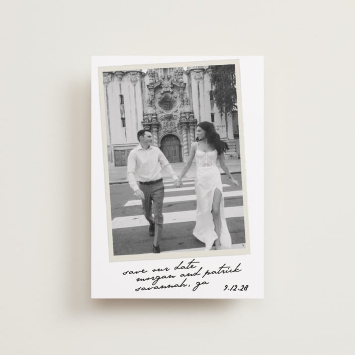 "Venecia" - Save the Dates in Ivory by Maja Cunningham - Front