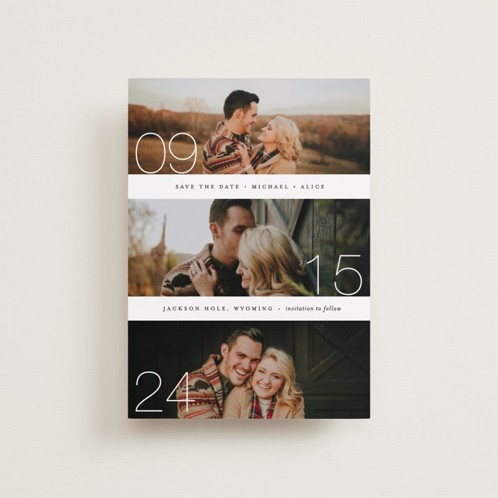 "Moments" - Save the Dates in Cotton by Kimberly FitzSimons - Front