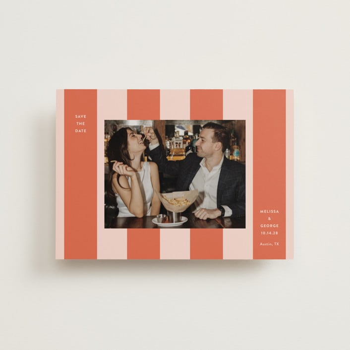 "Aperitivo" - Save the Dates in Grapefruit by Megan Davis - Front