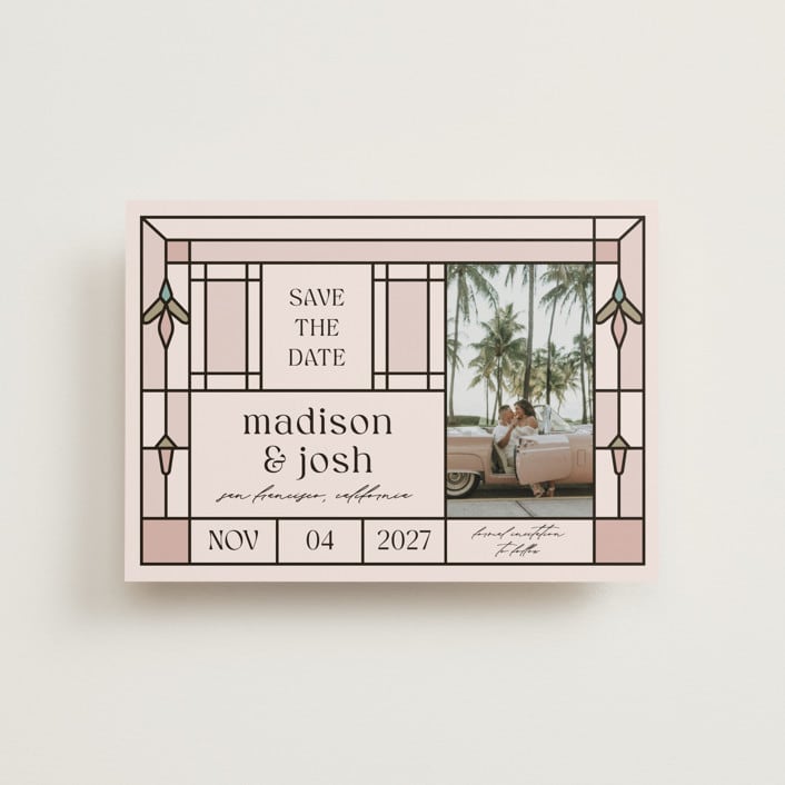 "Art Deco" - Save the Dates in Corbusier by Claudia Orengo - Front