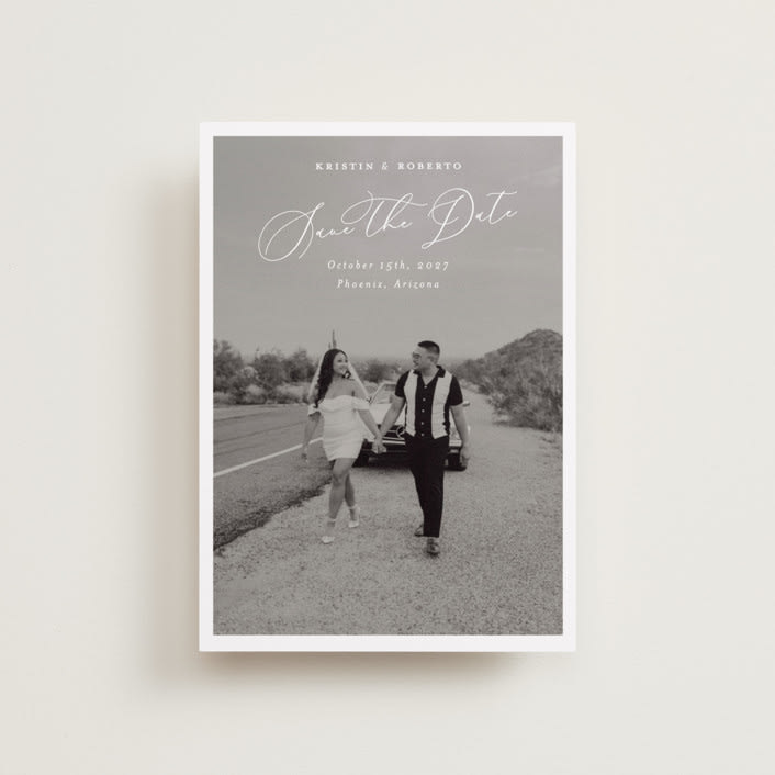 "Toulon" - Save the Dates in Bianco by Pati Cascino - Front