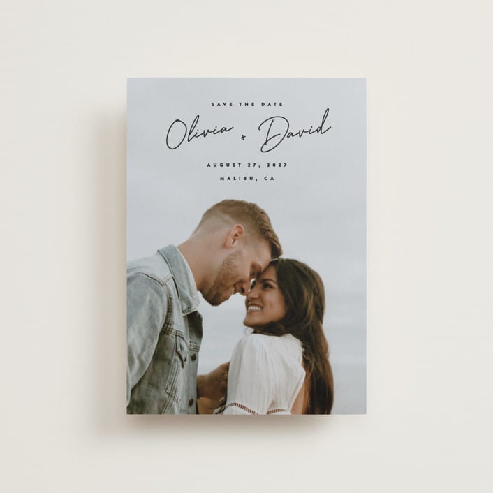 "Signed" - Save the Dates in Noir by JoAnn Jinks - Front