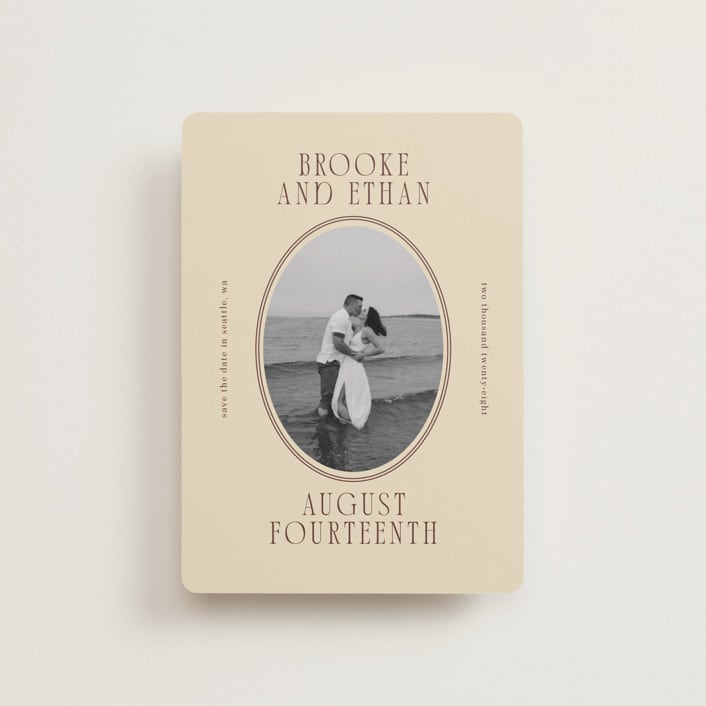 "Ethan" - Save the Dates in Buttercream by Angela Garrick - Front