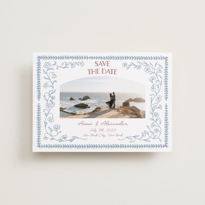 "Perfect Day" - Save the Dates in Aquamarine by Elisa Lara Campos - Front