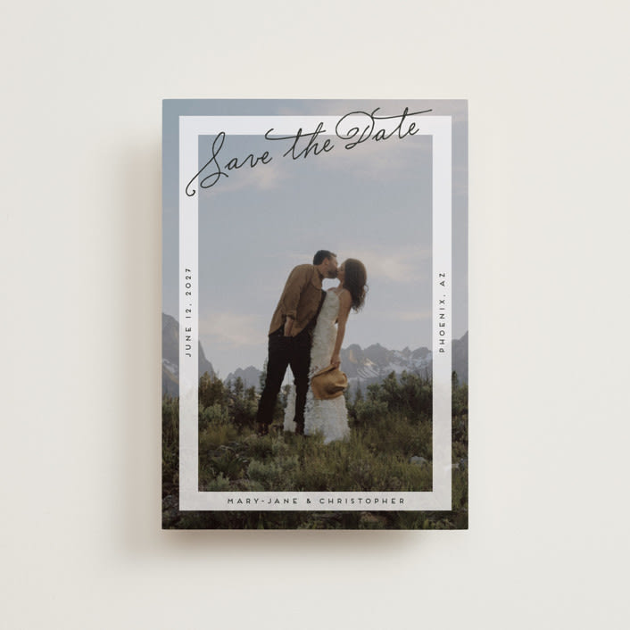 "Postcard Perfect" - Save the Dates in Porcelain by lulu and isabelle - Front