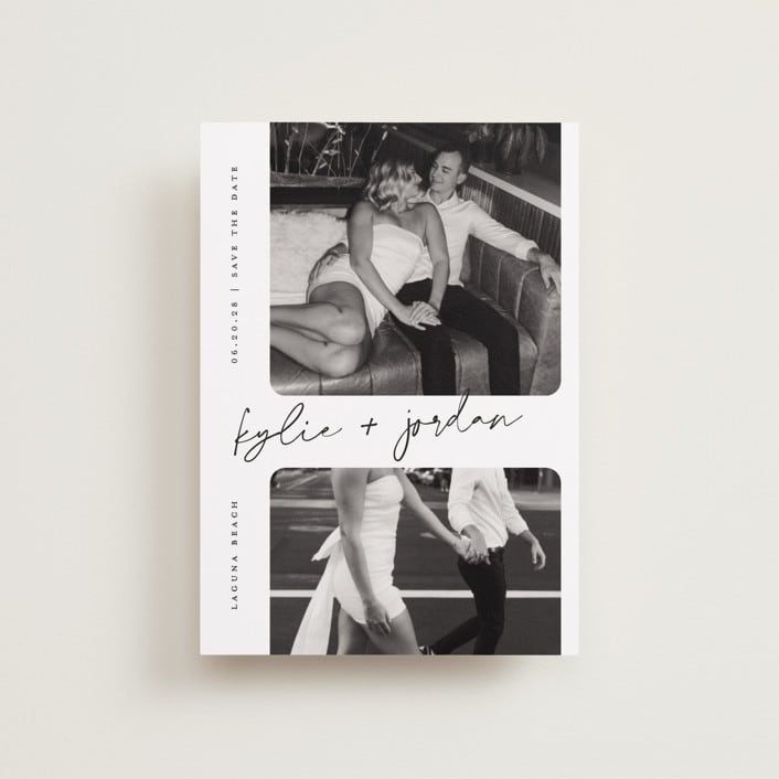 "signature snapshots" - Save the Dates in Snow by Sarah Curry - Front