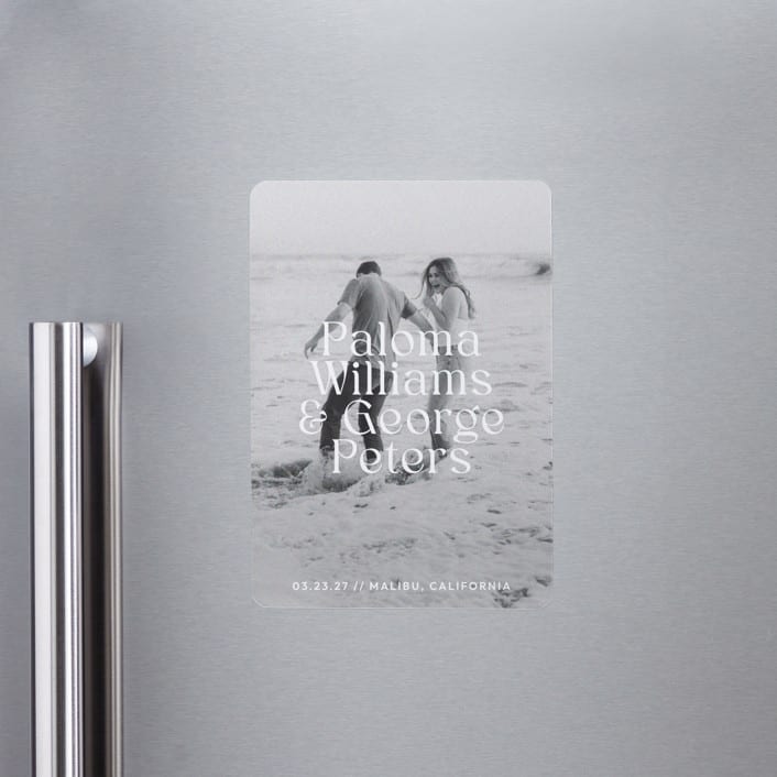 "Faded" - Save the Dates in Powder by Megan Davis - Front