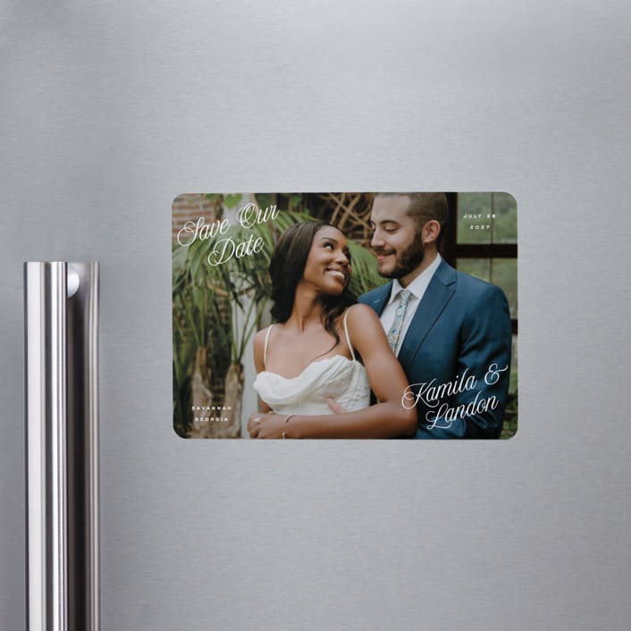 "All Four Corners" - Save the Dates in Cloud by Hooray Creative - Front