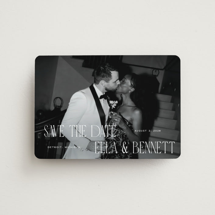 "Gaze" - Save the Dates in Snow by Pixel and Hank - Front
