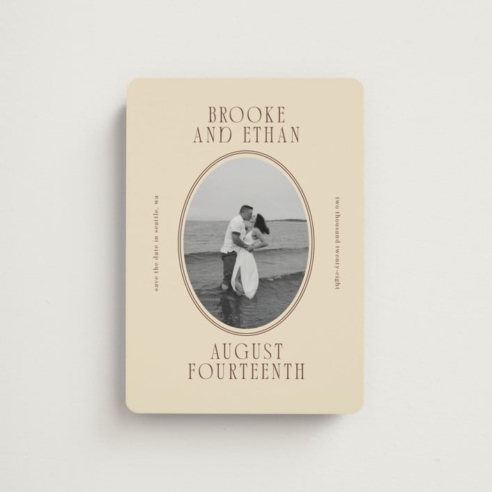 "Ethan" - Save the Dates in Buttercream by Angela Garrick - Front