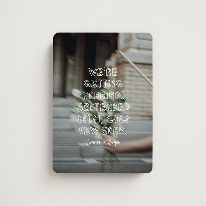 "Cool Kids" - Save the Dates in Vanilla by Helena Vitto - Front