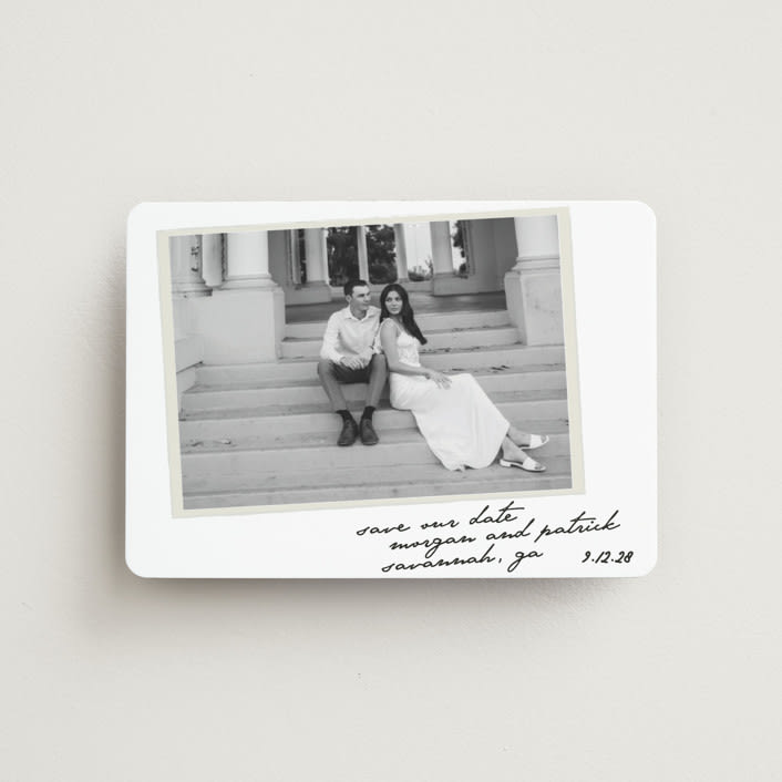 "Venecia" - Save the Dates in Ivory by Maja Cunningham - Front