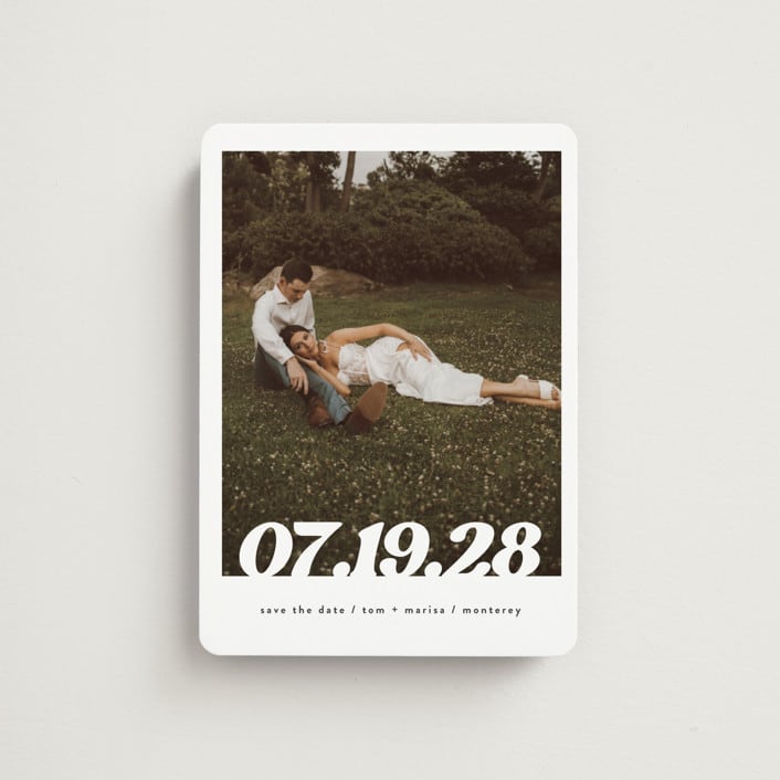 "Sidele" - Save the Dates in Pearl by Christie Garcia - Front