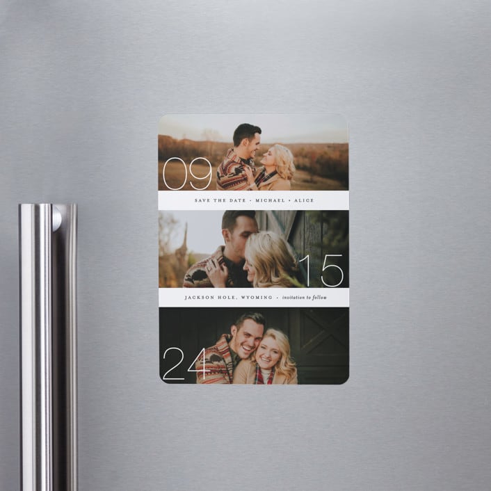 "Moments" - Save the Dates in Cotton by Kimberly FitzSimons - Front