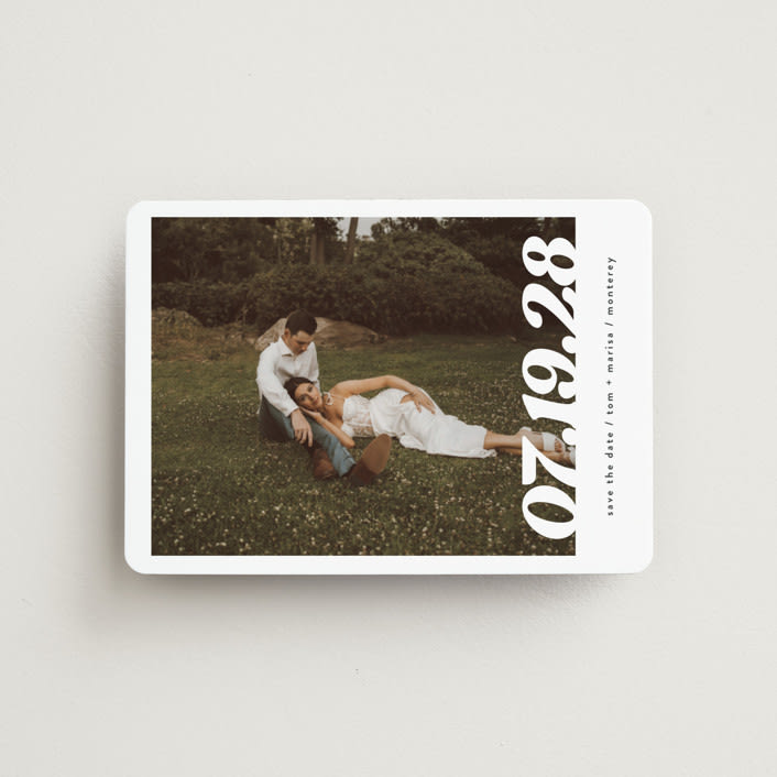"Sidele" - Save the Dates in Pearl by Christie Garcia - Front