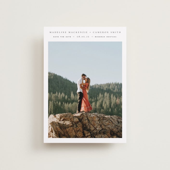 "Lake" - Save the Dates in Ink by Wildfield Paper Co - Front