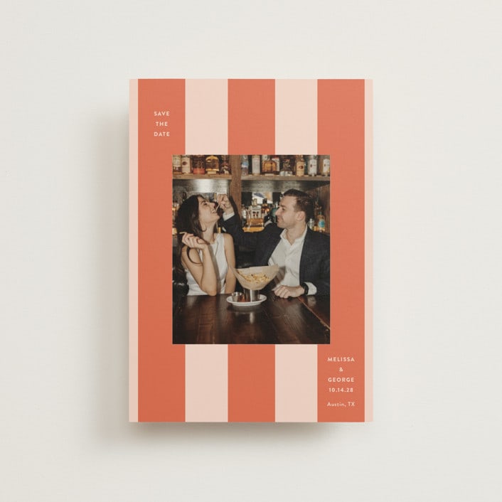 "Aperitivo" - Save the Dates in Grapefruit by Megan Davis - Front
