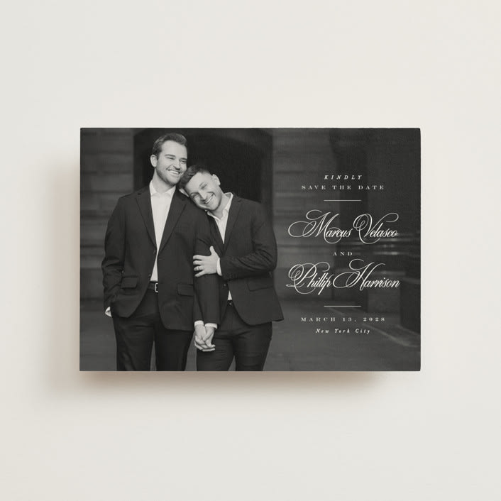"Grand" - Save the Dates in Newspaper by Lea Delaveris - Front