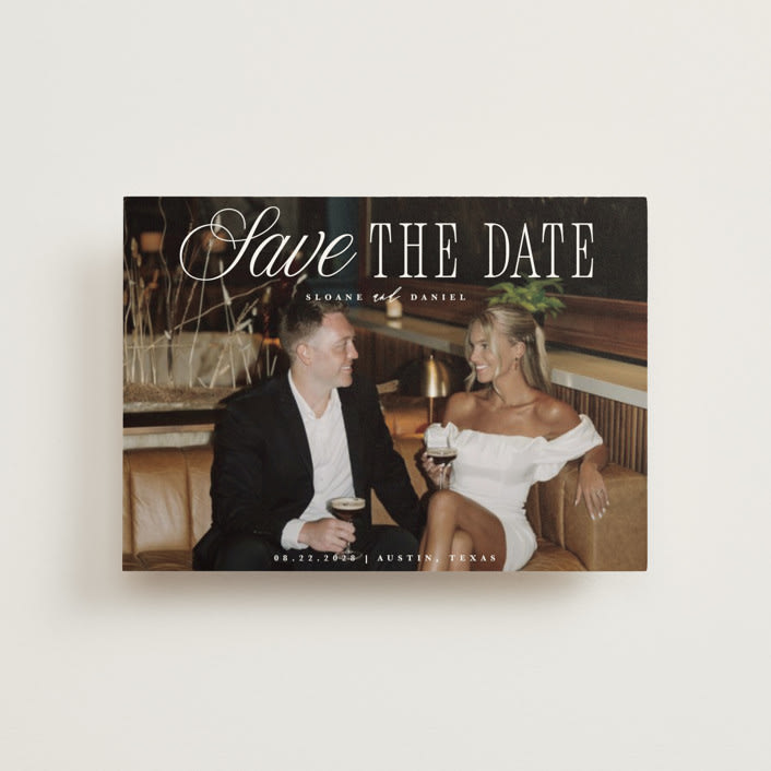 "His & Hers" - Save the Dates in Porcelain by Maria Alou - Front