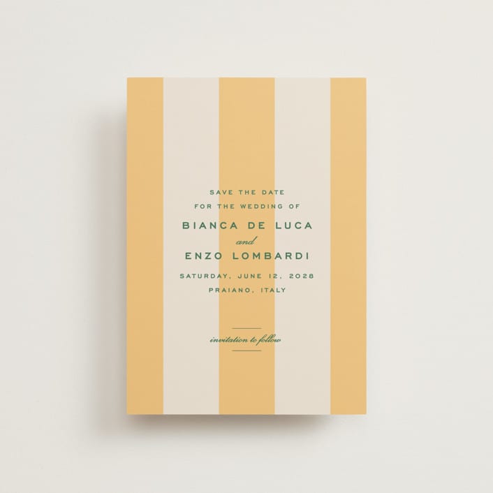 "Campania" - Save the Dates in Sorbetto by Megan Davis - Front