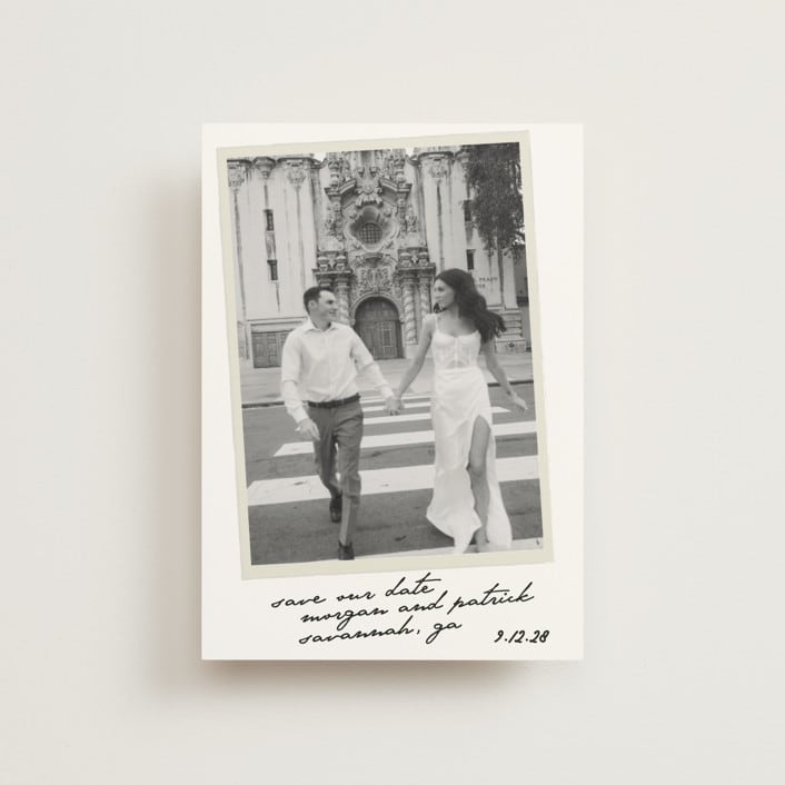 "Venecia" - Save the Dates in Ivory by Maja Cunningham - Front