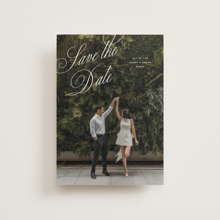 "Enamored" - Save the Dates in Pearl by Pixel and Hank - Front
