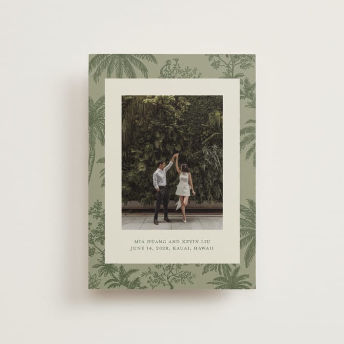"Tropicale" - Save the Dates in Jungle by Jenna Holcomb - Front