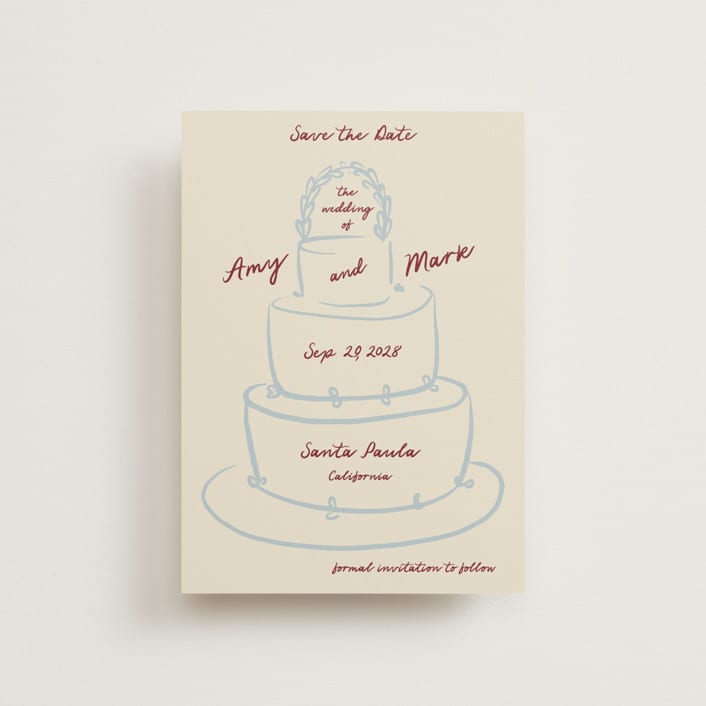 "Cake" - Save the Dates in Chiffon by Ani Somi - Front