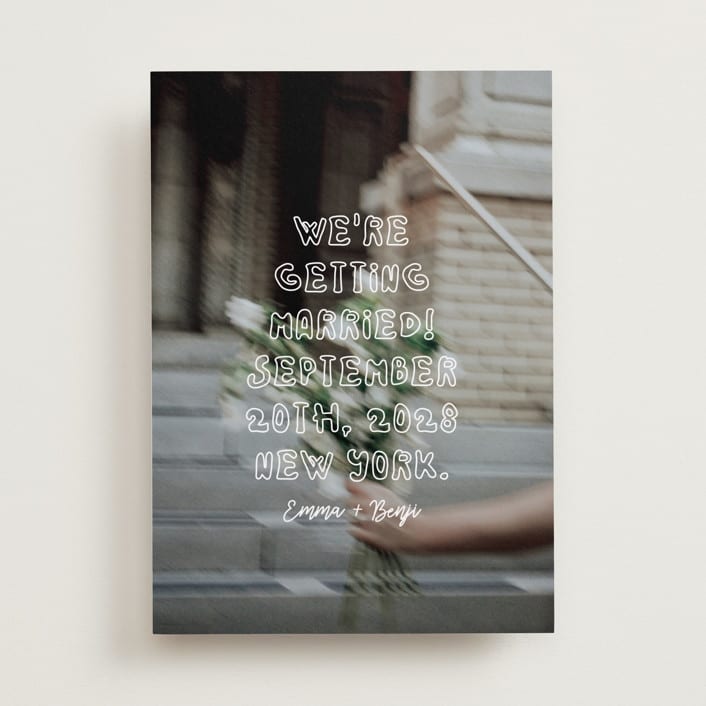 "Cool Kids" - Save the Dates in Vanilla by Helena Vitto - Front