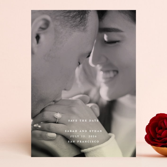 "hued" - Save the Dates in Glow by Sumak Studio - Front