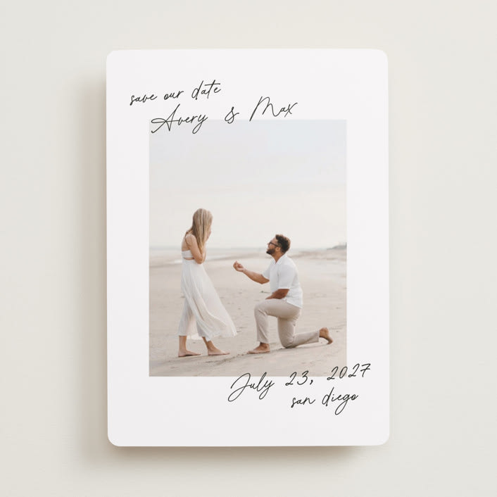 "Joyful Jot" - Save the Dates in Pearl by Lindsay Megahed - Front