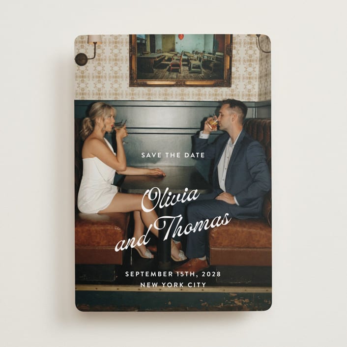 "Manhattan" - Save the Dates in Sugar by Paper Raven Co. - Front