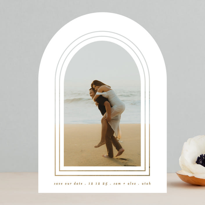 "eternal arch" - Save the Dates in Golden by Phrosné Barwood - Front