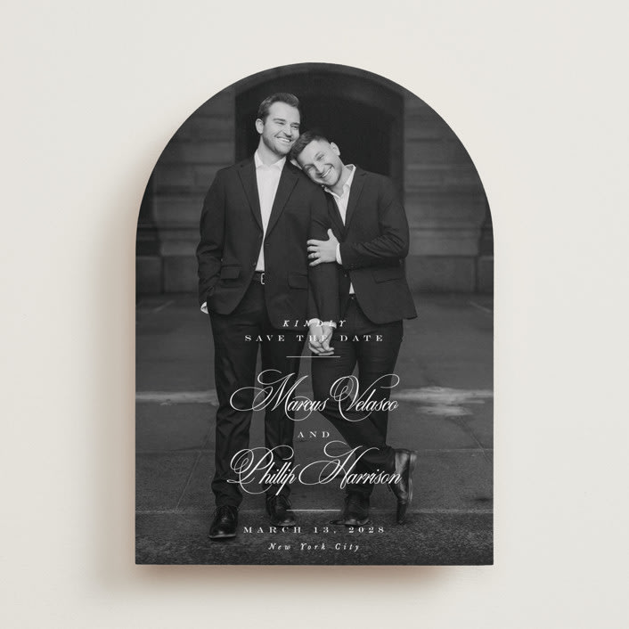 "Grand" - Save the Dates in Newspaper by Lea Delaveris - Front