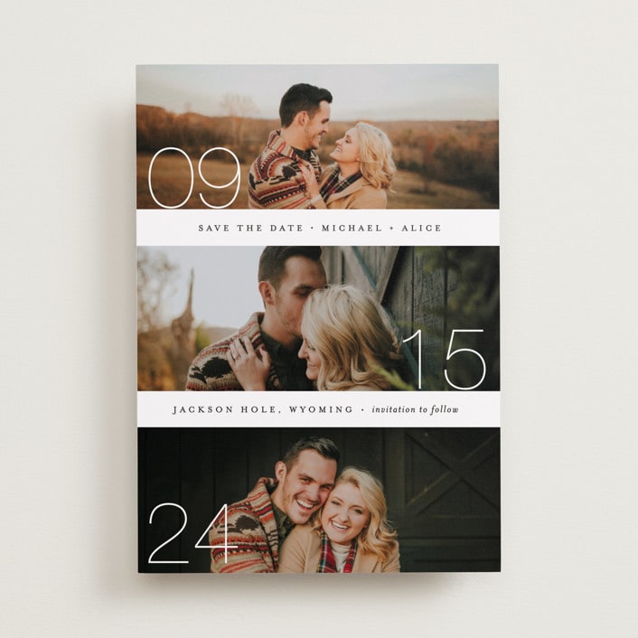 "Moments" - Save the Dates in Cotton by Kimberly FitzSimons - Front