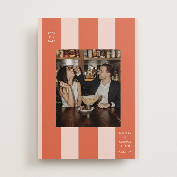 "Aperitivo" - Save the Dates in Grapefruit by Megan Davis - Front