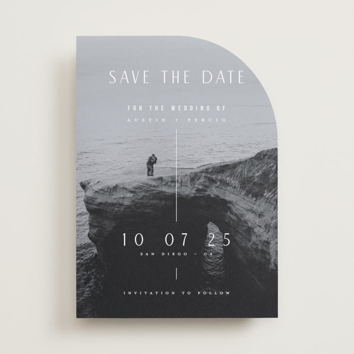 "The Beginning" - Save the Dates in Pearl by Pati Cascino - Front