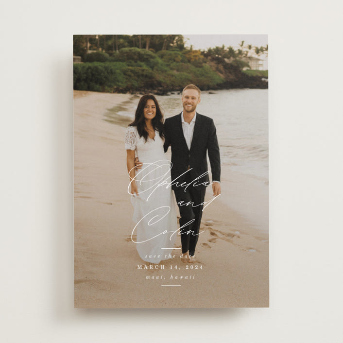 "Paradise Found" - Save the Dates in Cloud by Ashlee Townsend - Front