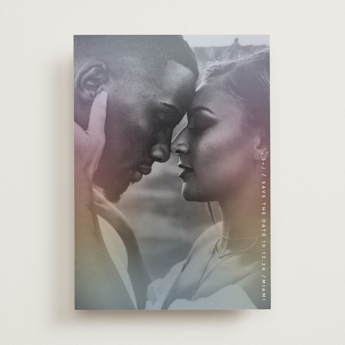 "Glow" - Save the Dates in Bright by Lori Wemple - Front