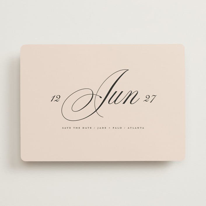 "Simple Date" - Save the Dates in Champagne by Lori Wemple - Front