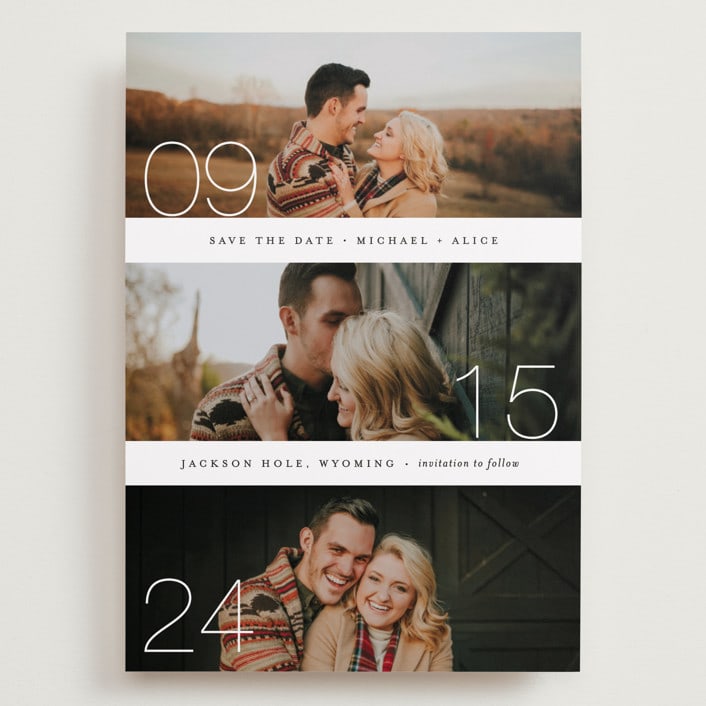"Moments" - Save the Dates in Cotton by Kimberly FitzSimons - Front