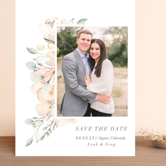 "Gentile" - Save the Dates in Evergreen by Petra Kern - Front