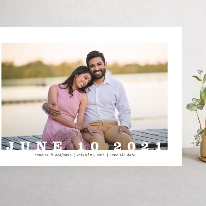 "Coupe" - Save the Dates in Ivory by Up Up Creative - Front