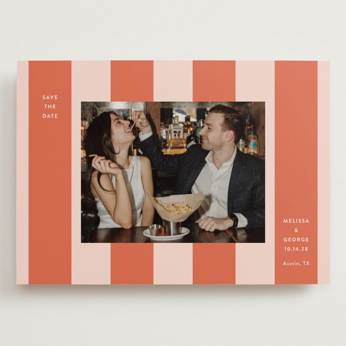 "Aperitivo" - Save the Dates in Grapefruit by Megan Davis - Front