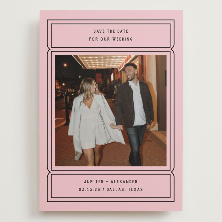 "Ticket" - Save the Dates in Gumdrop by Pati Cascino - Front