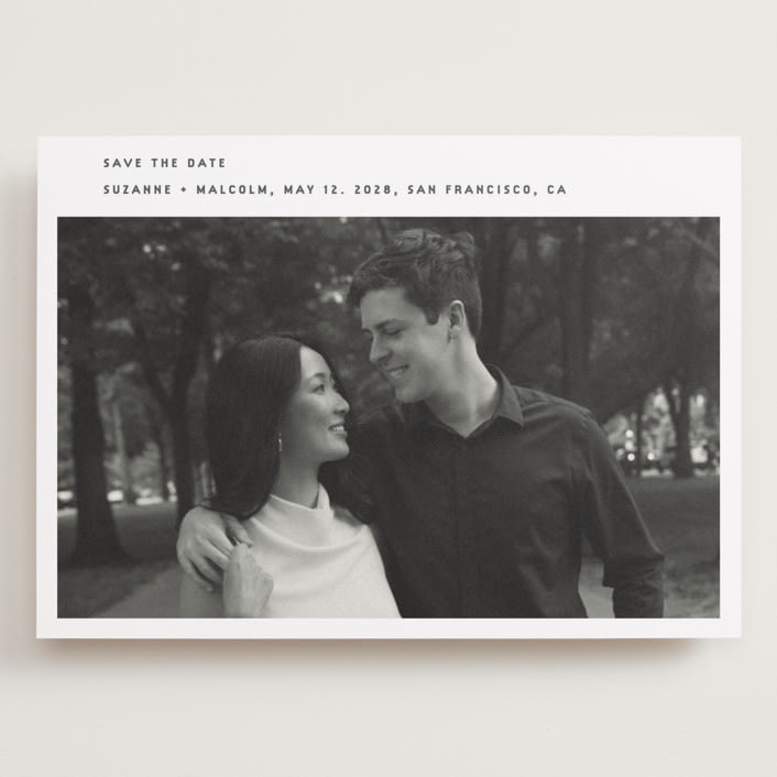 "simple" - Save the Dates in Fog by Sumak Studio - Front