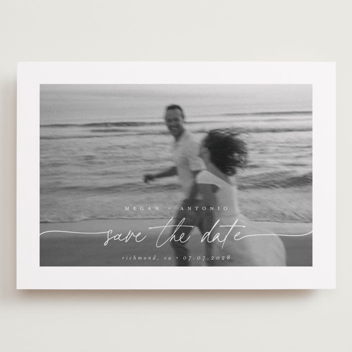 "Gaussian" - Save the Dates in Ivory by Pippa Shaw - Front