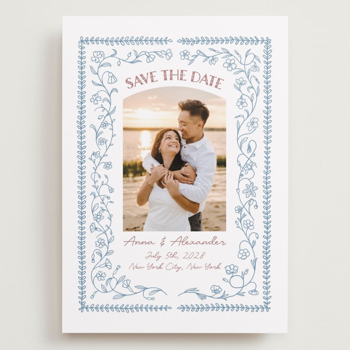 "Perfect Day" - Save the Dates in Aquamarine by Elisa Lara Campos - Front