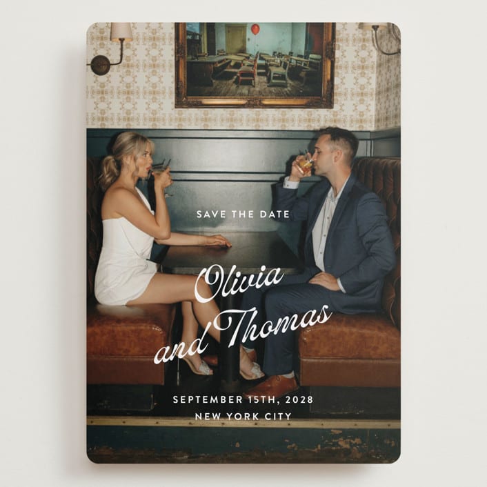 "Manhattan" - Save the Dates in Sugar by Paper Raven Co. - Front